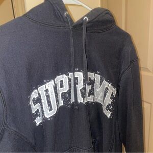 Supreme Raindrop Black Hoodie